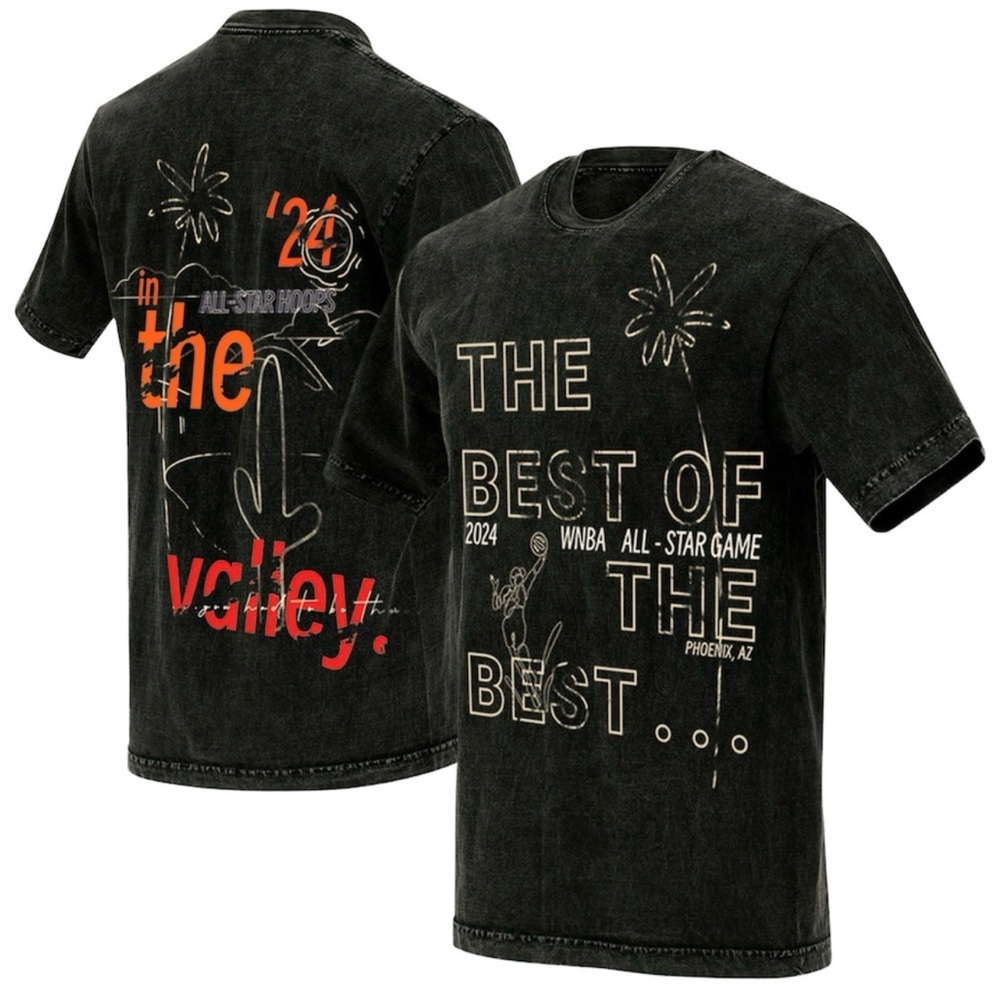 Unisex 2024 WNBA All Star Weekend Black Best of the Best Tshirt